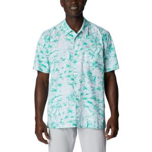 Columbia Men’s Super Tamiami Long Sleeve Shirt(Spring Blue Seaday)