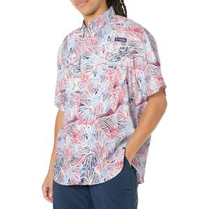 Columbia Men’s Super Tamiami Long Sleeve Shirt(Sunset Red Tropiclure)