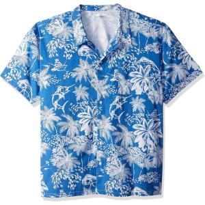 Columbia Men’s Super Tamiami Long Sleeve Shirt(Vivid Blue Print 2)