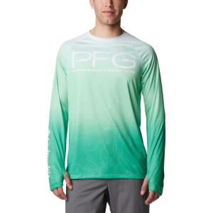 Columbia Mens Super Terminal Tackle Vent Long Sleeve(Ocean Mint Terminal Techcamo)