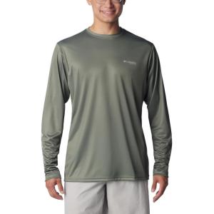 Columbia Mens Terminal Tackle PFG Fish Star Long Sleeve(Cypress/Graphite Trout Gradient)