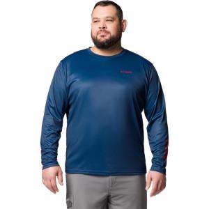 Columbia Mens Terminal Tackle PFG High Side Long Sleeve(Collegiate Navy/Pfg High Side Dorado)