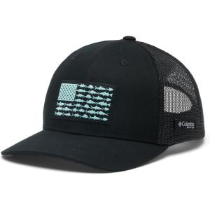Columbia Unisex Kids PFG Fish Flag Snap Back(Black/Black/Gulf Stream)