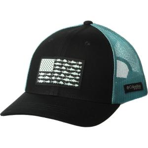 Columbia Unisex Kids PFG Fish Flag Snap Back(Black/Ocean Teal)