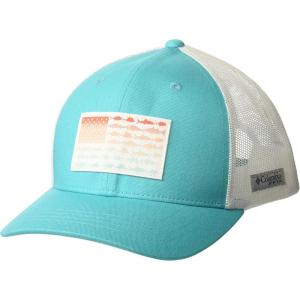 Columbia Unisex Kids PFG Fish Flag Snap Back(Ocean Teal/White)