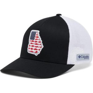 Columbia Unisex-Adult PFG Statetriot Mesh Ball Cap(Black/Ga Patch)