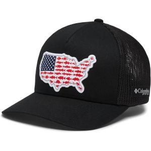 Columbia Unisex-Adult PFG Statetriot Mesh Ball Cap(Black/Usa Patch)