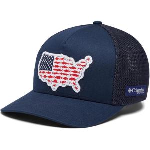 Columbia Unisex-Adult PFG Statetriot Mesh Ball Cap(Collegiate Navy/Usa Patch)