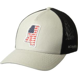 Columbia Unisex-Adult PFG Statetriot Mesh Ball Cap(Cool Grey/Black/Ms Patch)