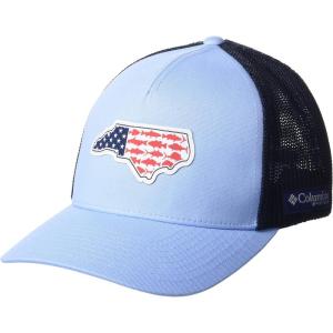 Columbia Unisex-Adult PFG Statetriot Mesh Ball Cap(Sail/Collegiate Navy/Nc Patch)