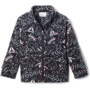 Columbia Youth Girls Benton Springs II Printed Fleece(Black Folk Floral Print)