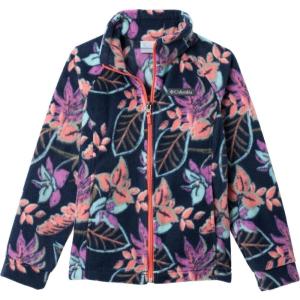 Columbia Youth Girls Benton Springs II Printed Fleece(Hot Coral Pasteled)