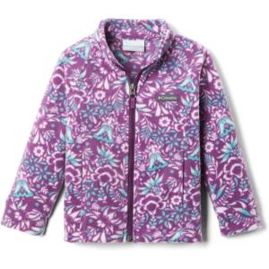 Columbia Youth Girls Benton Springs II Printed Fleece(Plum Folk Floral Print)
