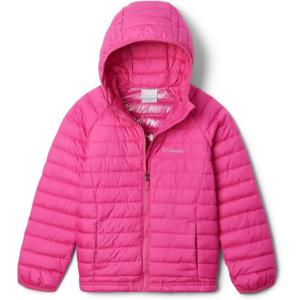 Columbia baby-girls Powder Lite II Hooded Jacket(Pink Ice)