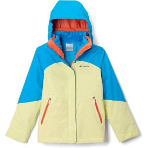 Columbia girls Bugaboo III Fleece Interchange Jacket(Citron Haze/Compass Blue)