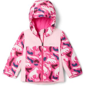 Columbia girls Horizon Ride IV Printed Jacket(Pink Ice Uniflauge/Satin Pink)