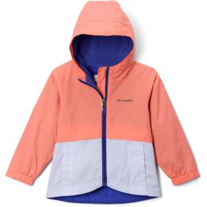 Columbia girls Rain-zilla II Jacket(Hot Coral/Snowdrift)