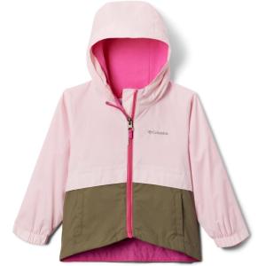Columbia girls Rain-zilla II Jacket(Satin Pink/Stone Green)