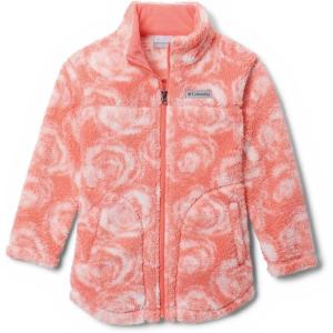 Columbia girls West Bend Printed Full Zip(Hot Coral Rosecity)