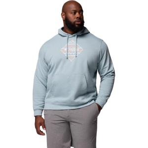Columbia mens Pfg Diamond Fill Hoodie(Crushed Blue/Diamond Fill)