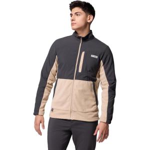 Columbia mens Pfg Uncharted Fleece Full Zip(Shark/Ancient Fossil)