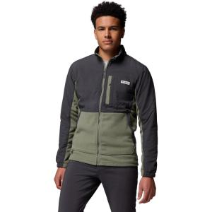 Columbia mens Pfg Uncharted Fleece Full Zip(Shark/Cypress)