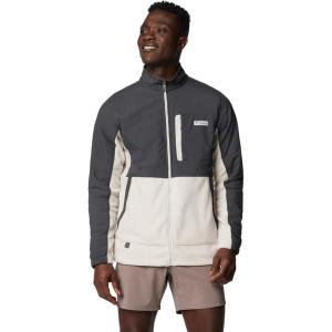 Columbia mens Pfg Uncharted Fleece Full Zip(Shark/Dark Stone)