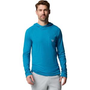 Columbia mens Pfg Uncharted Neps Hoodie(Blue Echo)