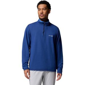 Columbia mens Slack Tide Quarter Zip(Collegiate Navy/Vivid Blue)