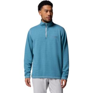 Columbia mens Slack Tide Quarter Zip(Crushed Blue/Cloudburst)