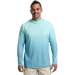 Columbia mens Terminal Deflector Zero II Hoodie(Blue Echo/Gulf Stream Gradient)