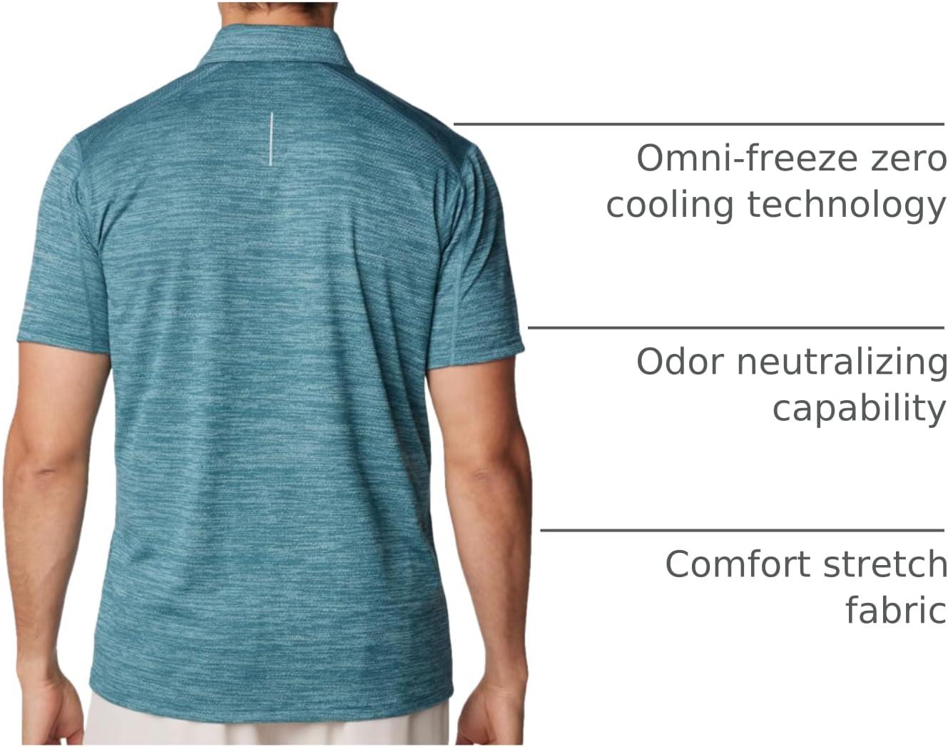 imageColumbia Mens Alpine Chill Zero PoloCloudburst Heather