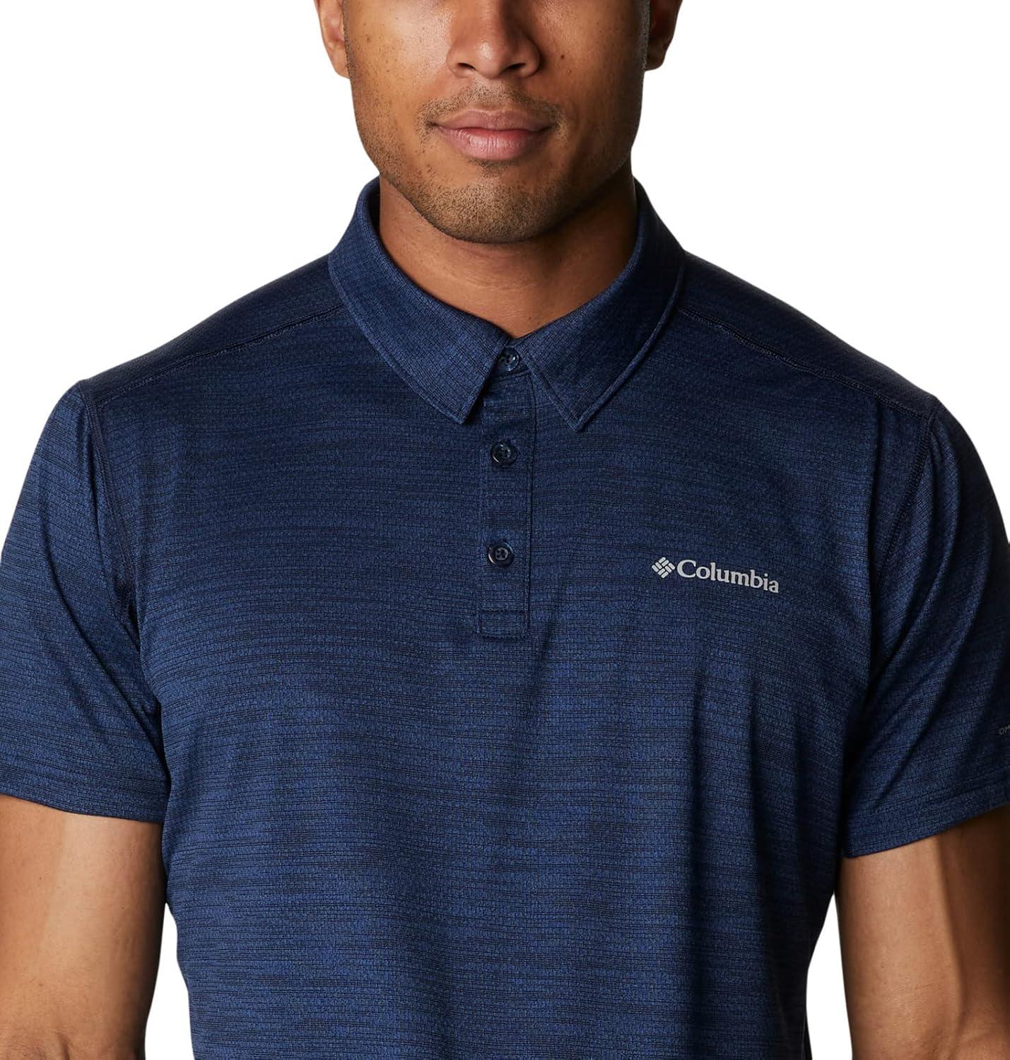 imageColumbia Mens Alpine Chill Zero PoloCollegiate Navy Heather