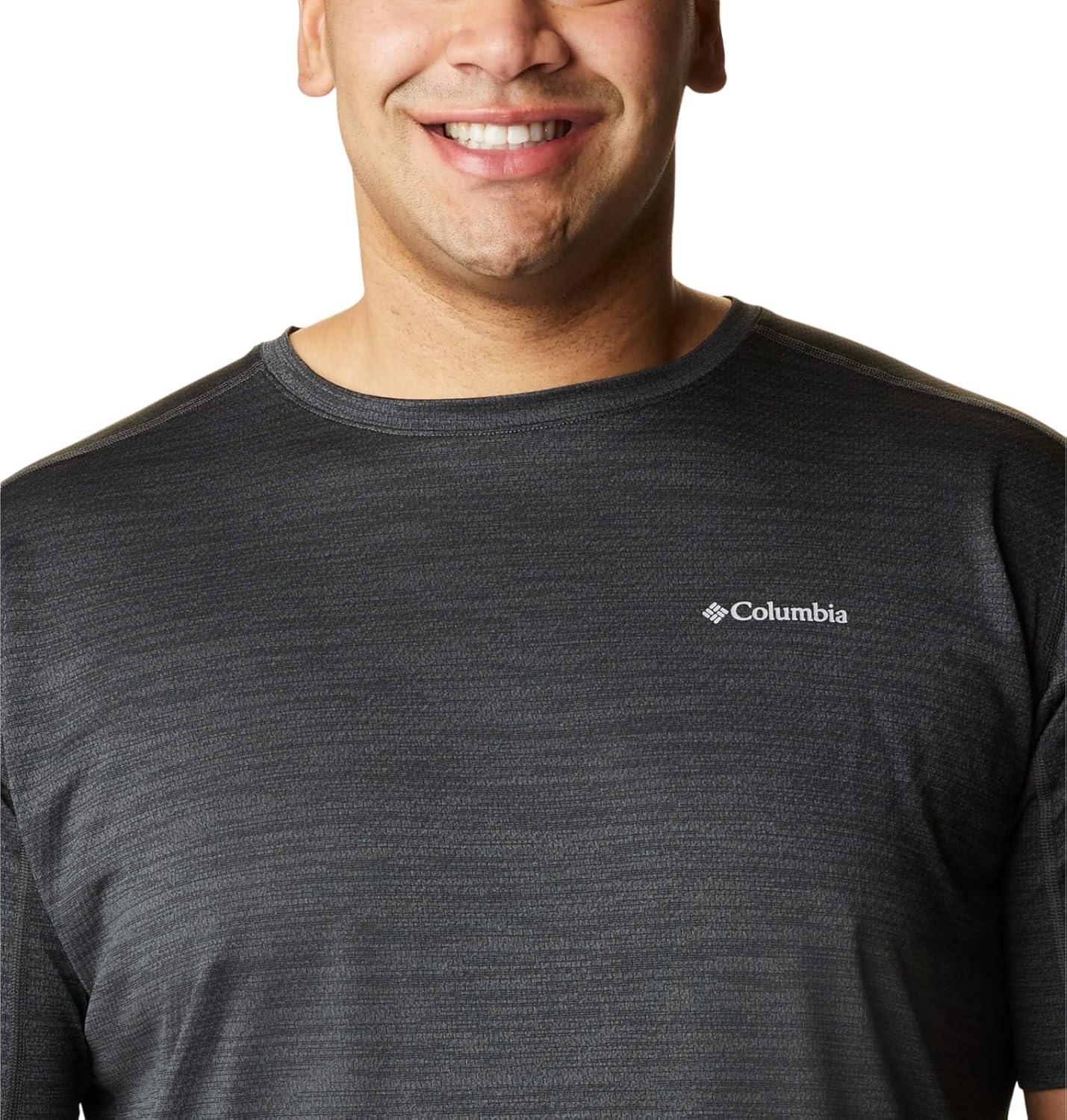 imageColumbia Mens Alpine Chill Zero Short Sleeve CrewBlack Heather