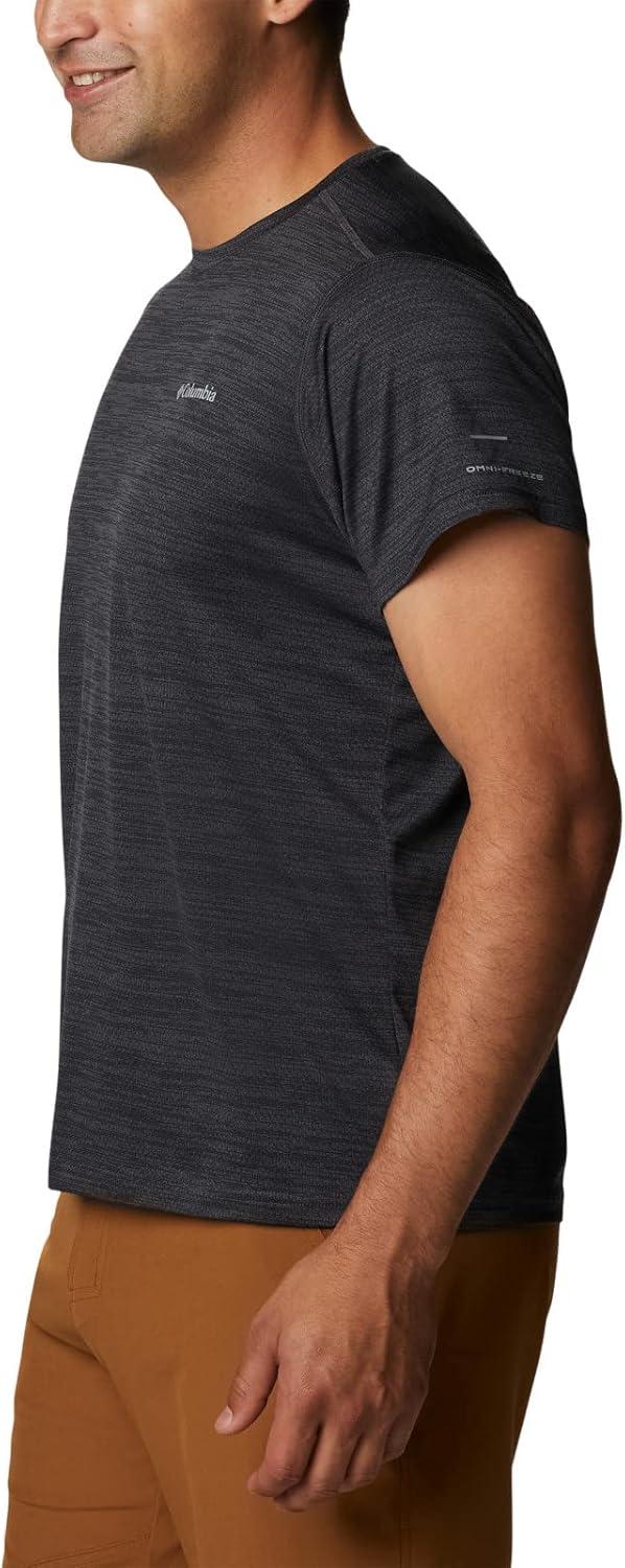 imageColumbia Mens Alpine Chill Zero Short Sleeve CrewBlack Heather