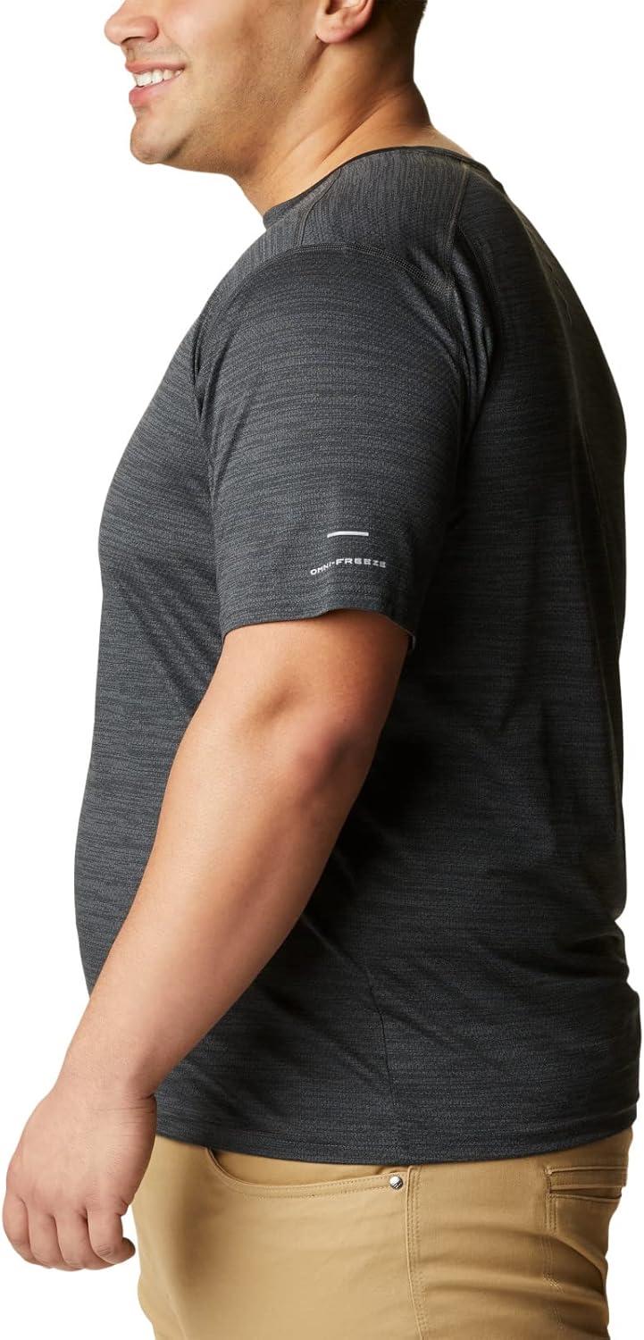 imageColumbia Mens Alpine Chill Zero Short Sleeve CrewBlack Heather