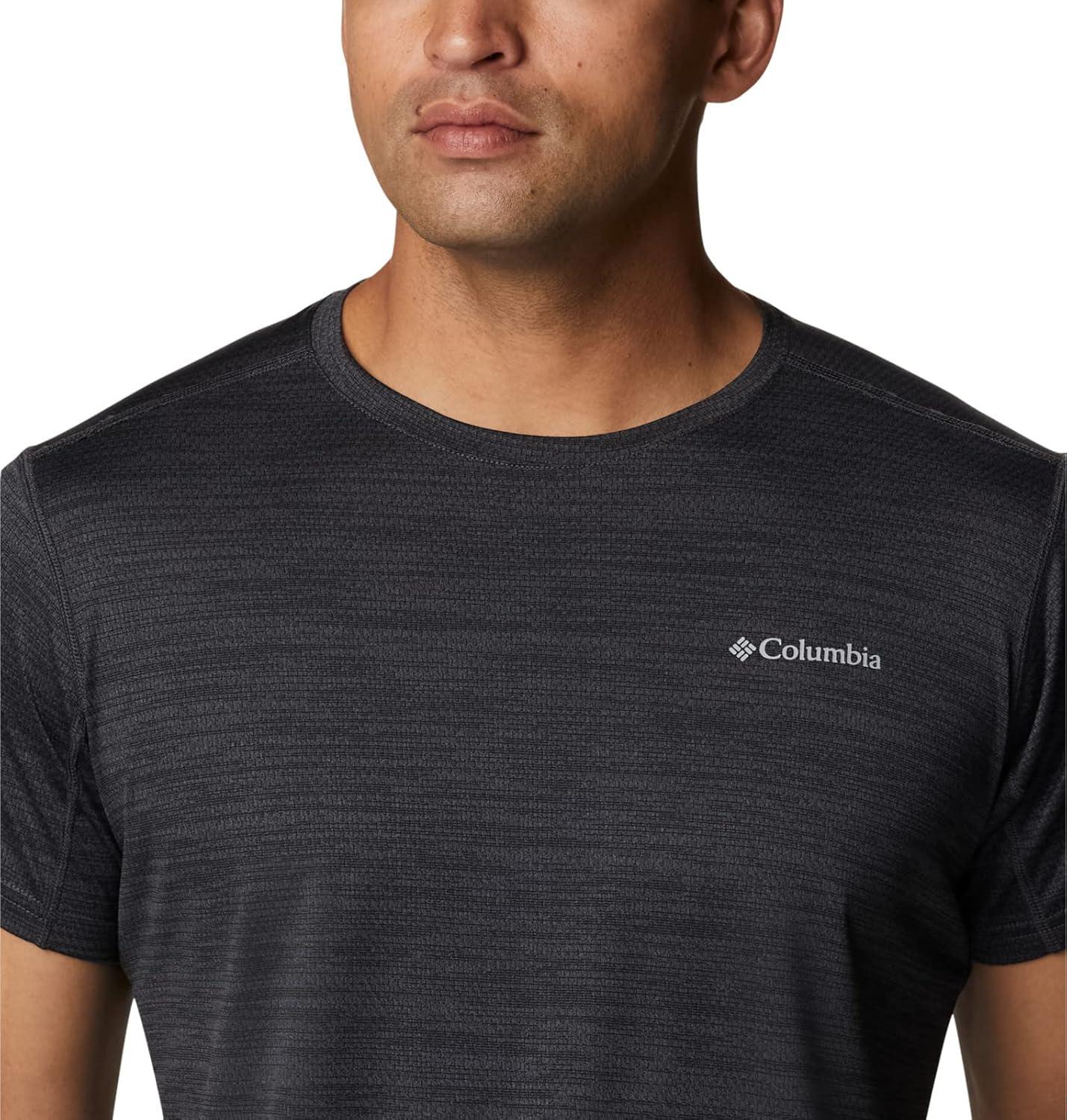 imageColumbia Mens Alpine Chill Zero Short Sleeve CrewBlack Heather