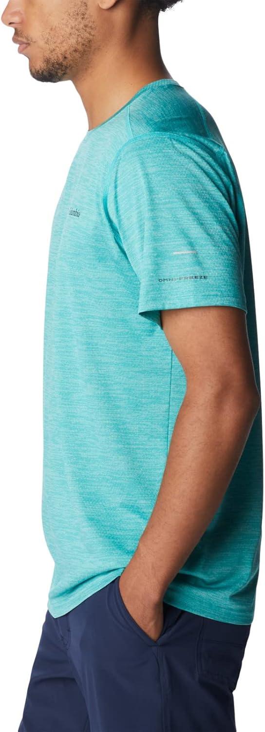 imageColumbia Mens Alpine Chill Zero Short Sleeve CrewBright Aqua Heather