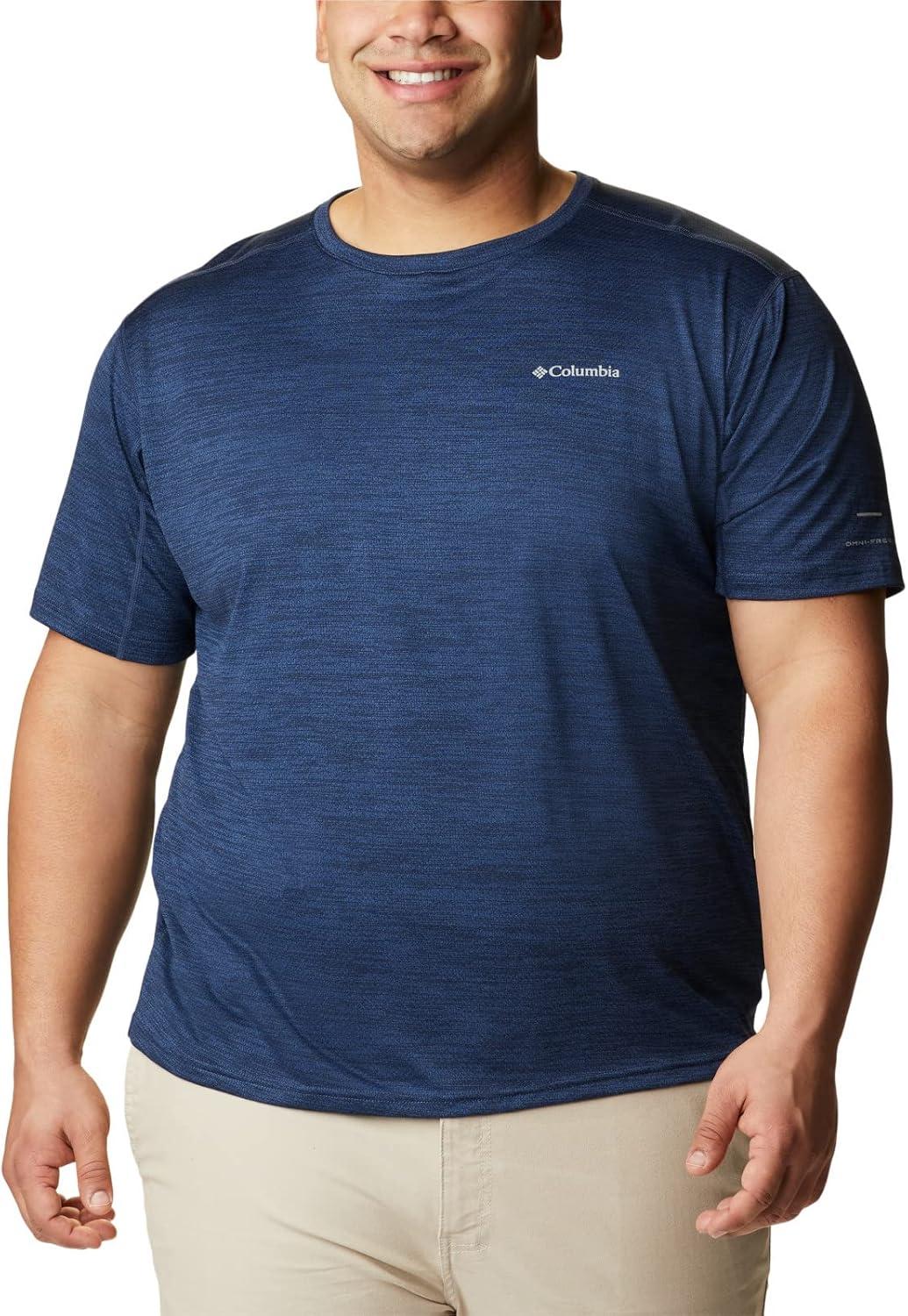 imageColumbia Mens Alpine Chill Zero Short Sleeve CrewCollegiate Navy Heather