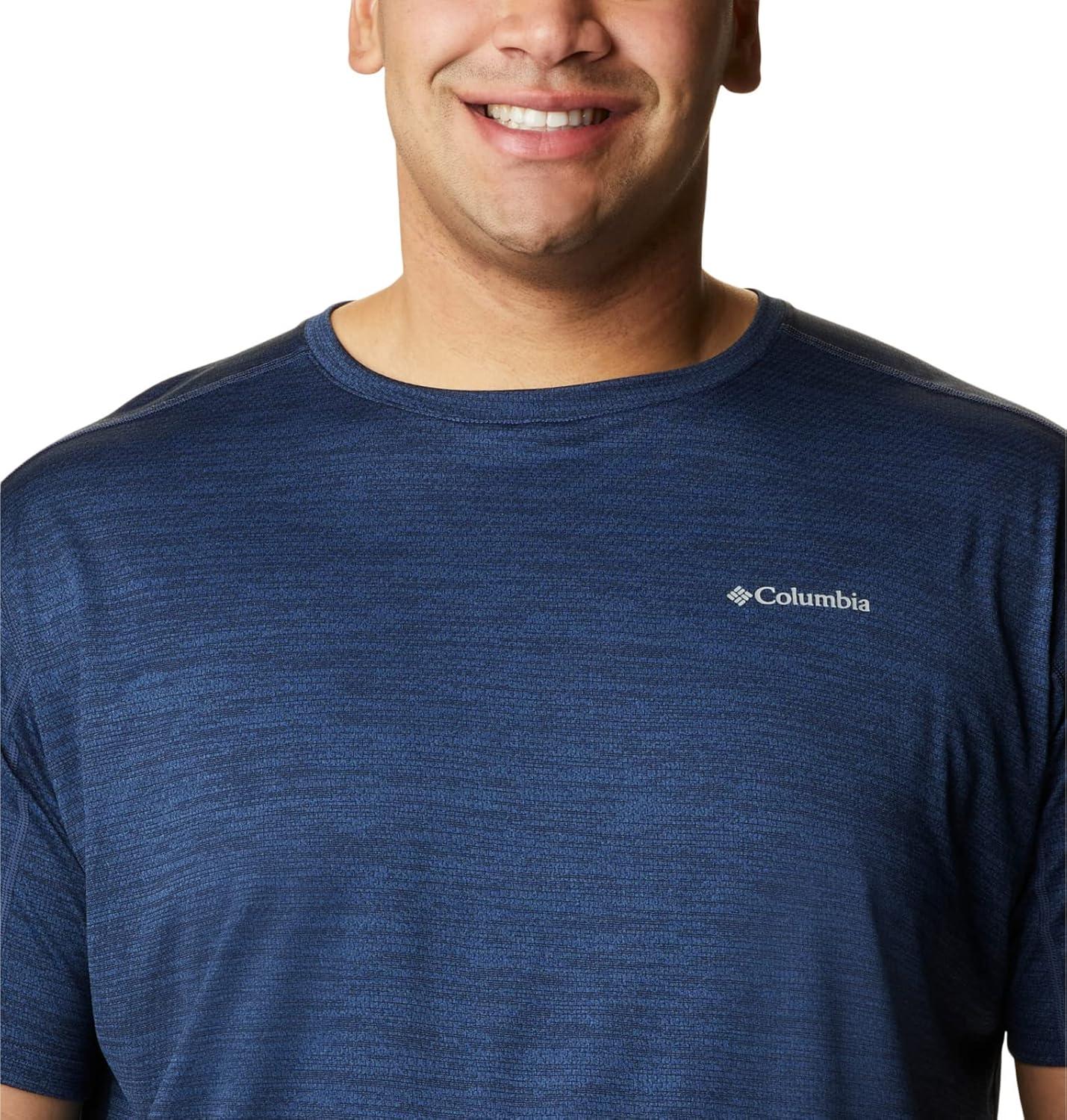 imageColumbia Mens Alpine Chill Zero Short Sleeve CrewCollegiate Navy Heather