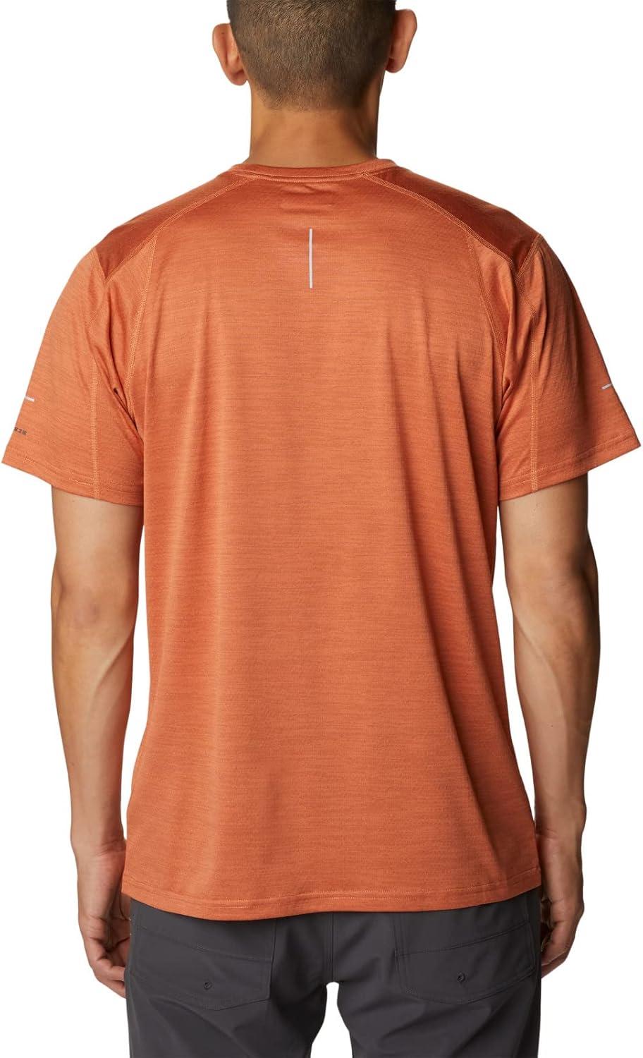 imageColumbia Mens Alpine Chill Zero Short Sleeve CrewDesert Orange Heather
