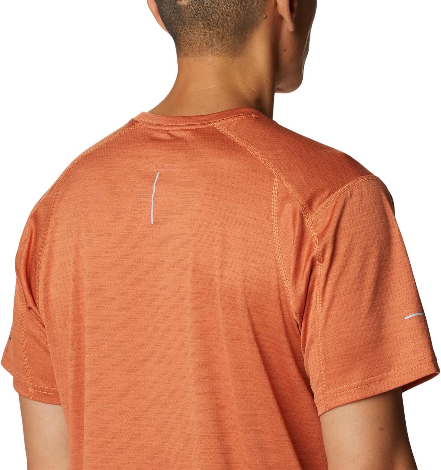 imageColumbia Mens Alpine Chill Zero Short Sleeve CrewDesert Orange Heather