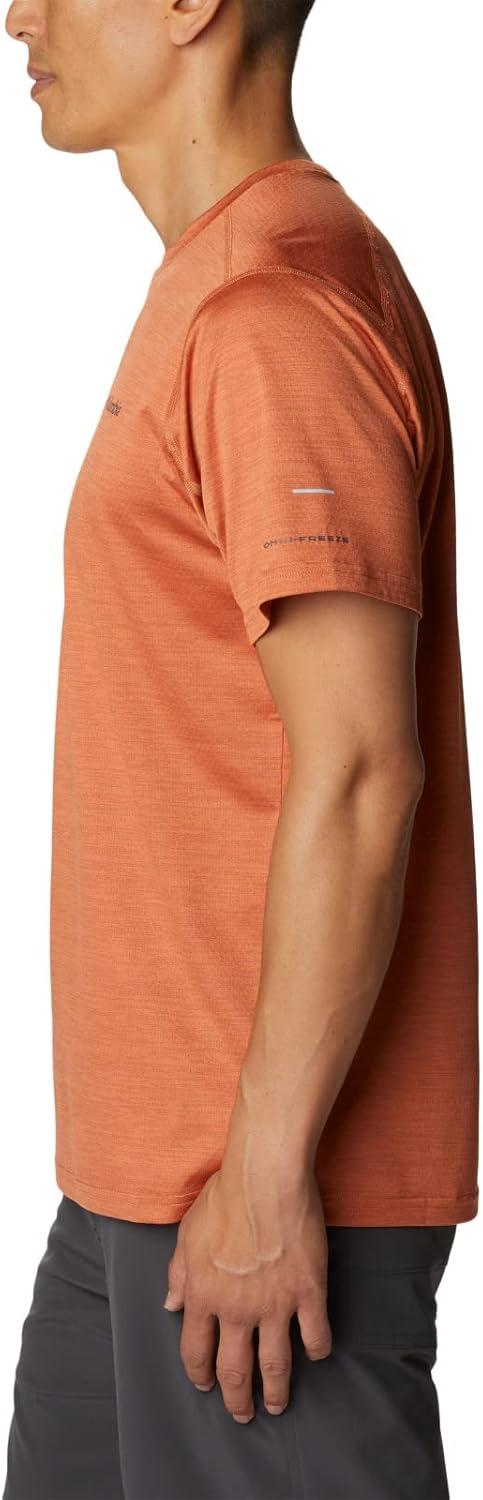 imageColumbia Mens Alpine Chill Zero Short Sleeve CrewDesert Orange Heather