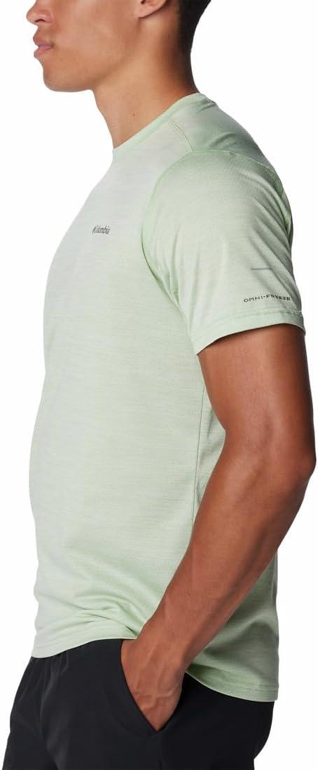 imageColumbia Mens Alpine Chill Zero Short Sleeve CrewSage Leaf Heather
