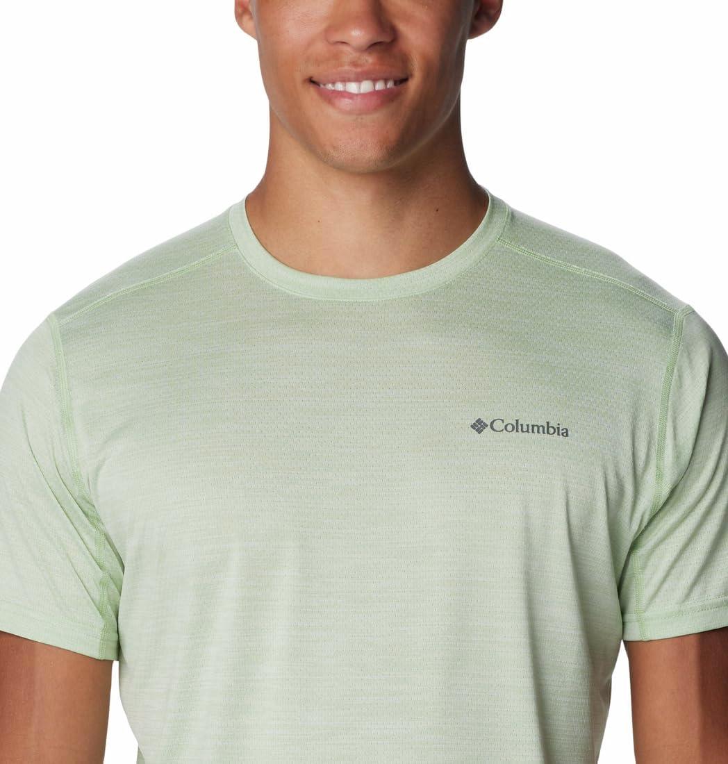 imageColumbia Mens Alpine Chill Zero Short Sleeve CrewSage Leaf Heather