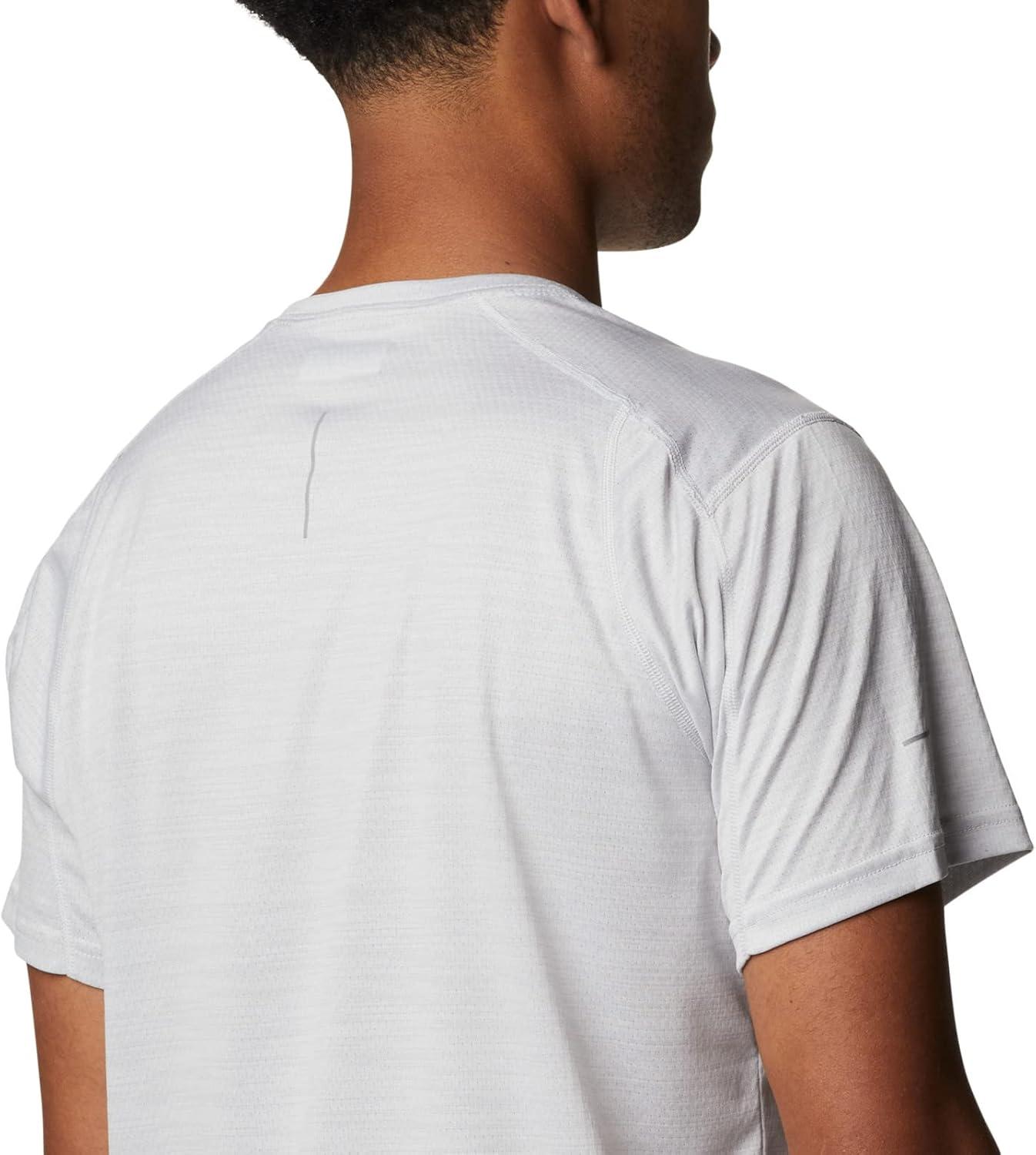 imageColumbia Mens Alpine Chill Zero Short Sleeve CrewWhite Heather