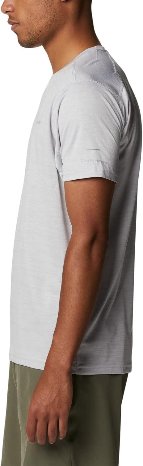 imageColumbia Mens Alpine Chill Zero Short Sleeve CrewWhite Heather