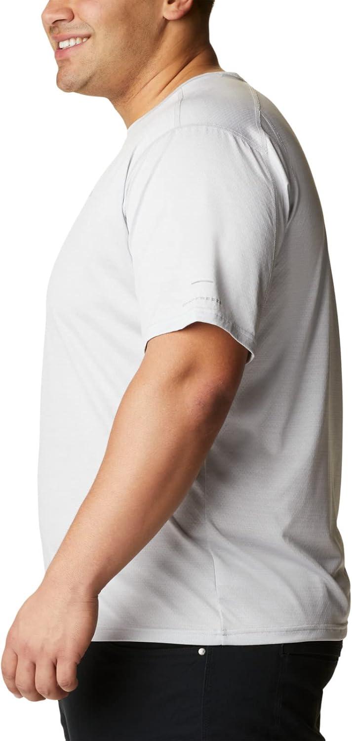 imageColumbia Mens Alpine Chill Zero Short Sleeve CrewWhite Heather