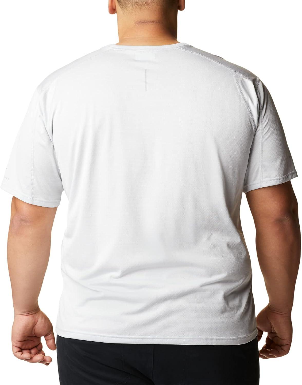 imageColumbia Mens Alpine Chill Zero Short Sleeve CrewWhite Heather