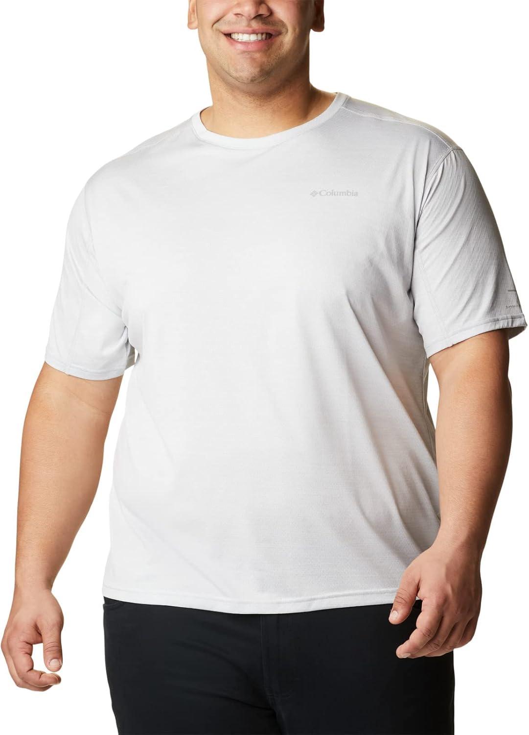 imageColumbia Mens Alpine Chill Zero Short Sleeve CrewWhite Heather